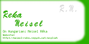 reka meisel business card